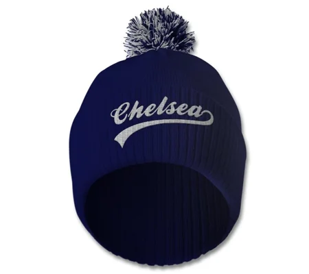 Chelsea Retro-Style Bobble Hat