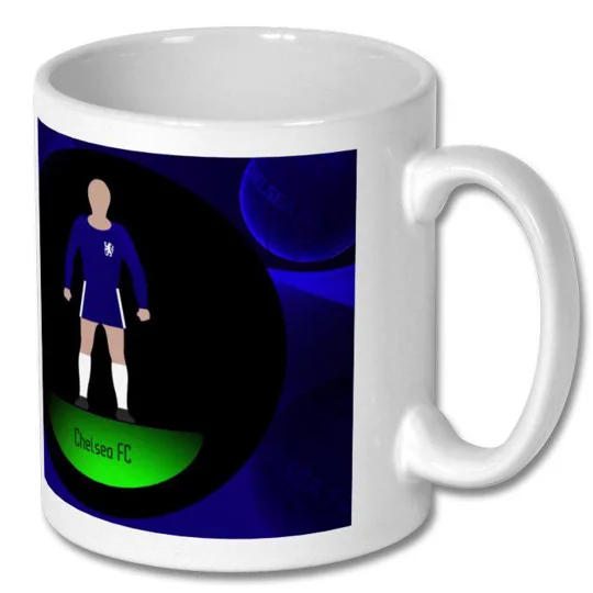 Chelsea-Inspired Football Figure Art Mug | Gift Idea