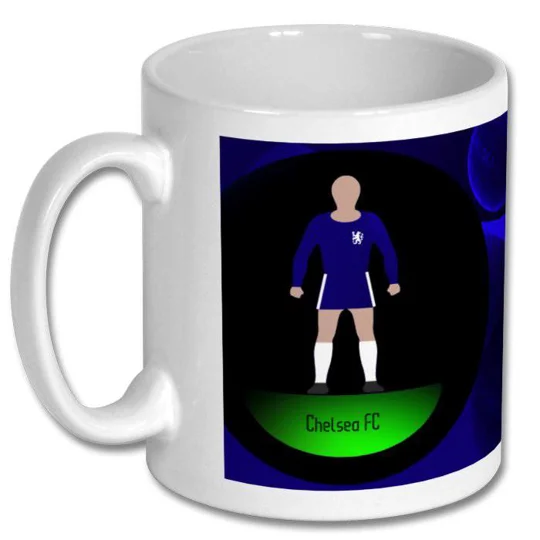 Chelsea-Inspired Football Figure Art Mug | Gift Idea