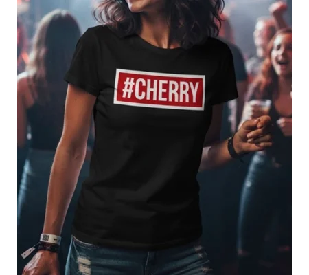 Cherry Hashtag T-Shirt | Bournemouth-Inspired Fan Tee