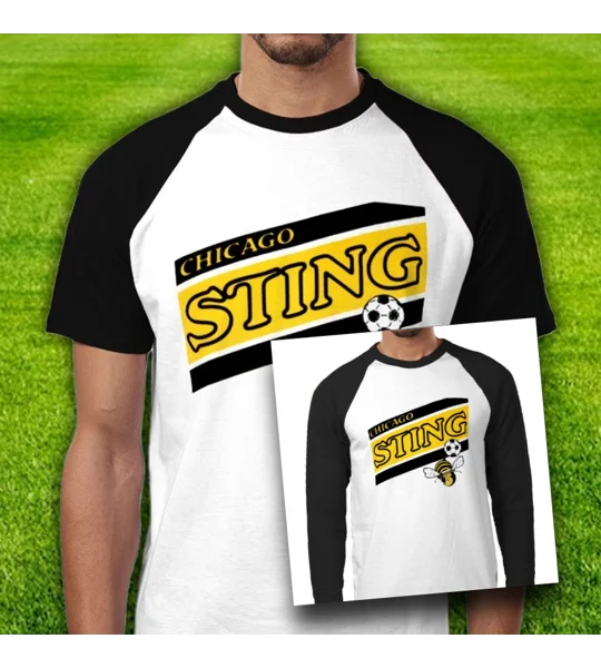 Chicago Sting Iconic Retro Long Sleeved T-shirt