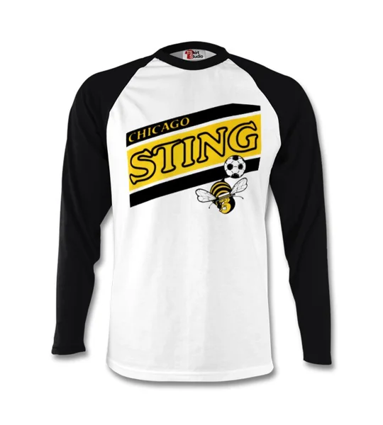 Chicago Sting Iconic Retro Long Sleeved T-shirt