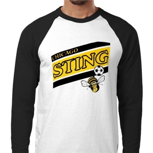 Chicago Sting Iconic Retro Long Sleeved T-shirt