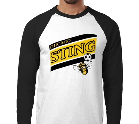 Chicago Sting Iconic Retro Long Sleeved T-shirt