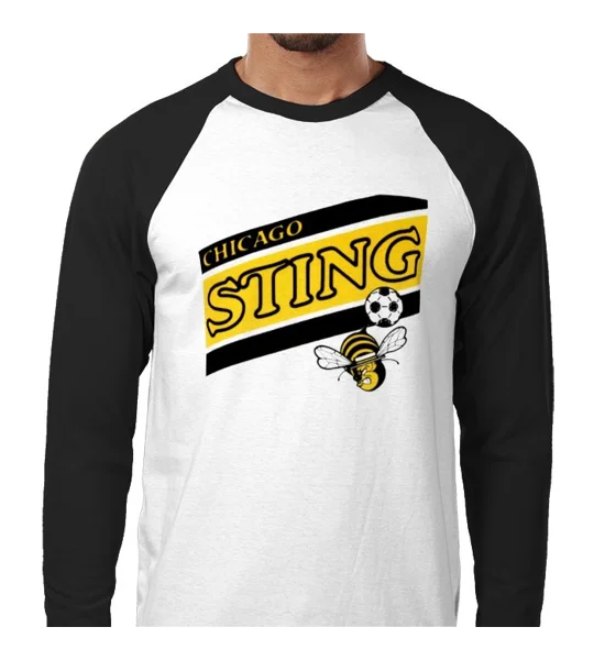 Chicago Sting Iconic Retro Long Sleeved T-shirt