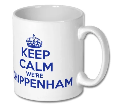 Chippenham-Inspired Keep Calm Football Fan Novelty Mug