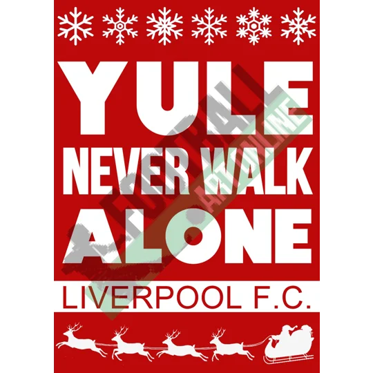 Liverpool Yule Never Walk Alone Christmas Sweatshirt
