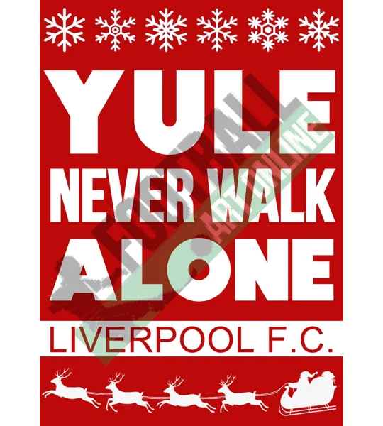 Liverpool Yule Never Walk Alone Christmas Sweatshirt