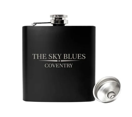 Sky Blues 6oz Luxury Hip Flask
