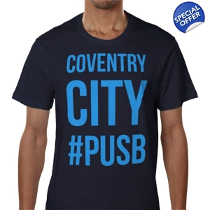 Coventry Hashtag Blue Fan T-shirt