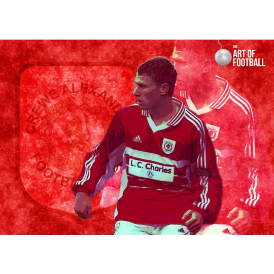 Crewe Seth Johnson Iconic Legend Digital Print | Football Wall Art
