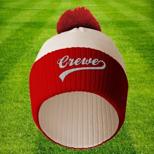 Crewe Embroidered Retro-Style Football Bobble Hat