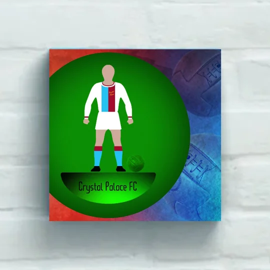 Crystal Palace Figure Art 20 x 20in Canvas Print | Soccer Wall Art