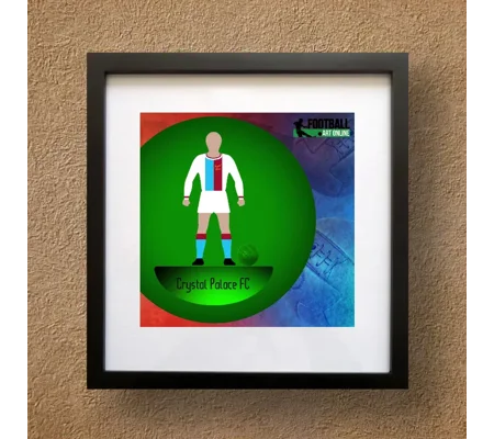 Crystal Palace Football Figure Art Framed Print