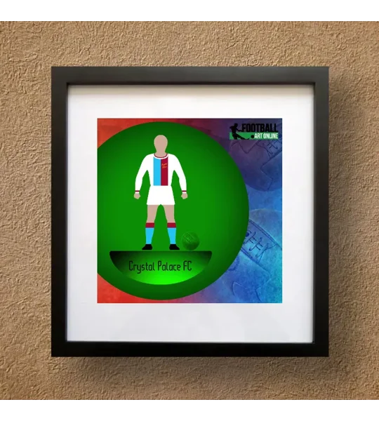 Crystal Palace Football Figure Art Framed Print
