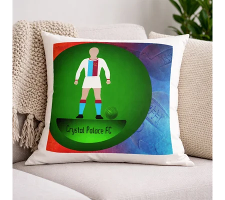 Crystal Palace Football Figure Art Cushion | Footie Gift Idea