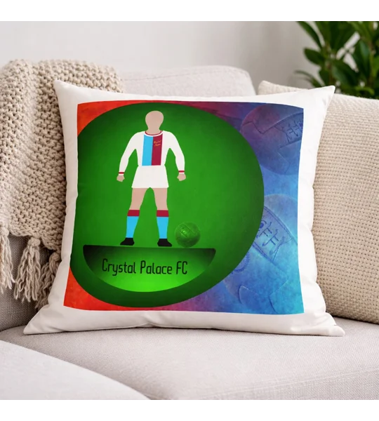 Crystal Palace Football Figure Art Cushion | Footie Gift Idea