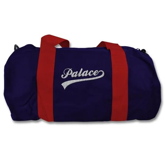 Crystal Palace-inspired football bag with detachable shoulder strap and retro styling