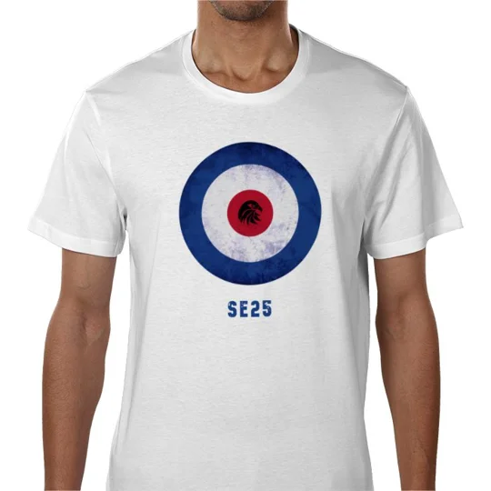 Crystal Palace-Inspired Mod Target Retro White T-Shirt