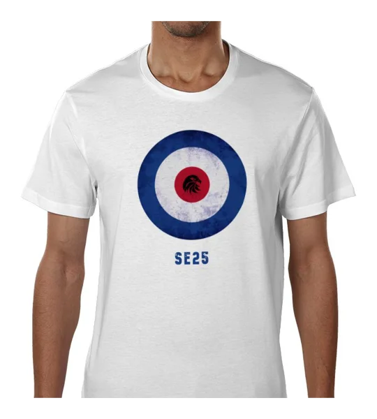 Crystal Palace-Inspired Mod Target Retro White T-Shirt