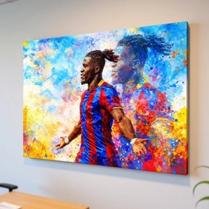 Crystal Palace Zaha Iconic Legend Canvas Print | Premium Football Wall Art