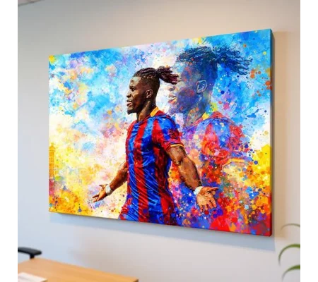 Crystal Palace Zaha Iconic Legend Canvas Print | Premium Football Wall Art