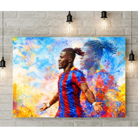 Crystal Palace Zaha Iconic Legend Canvas Print | Premium Football Wall Art