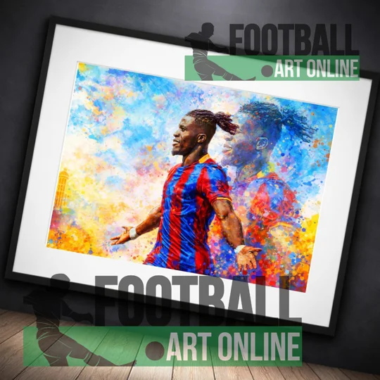 Crystal Palace Zaha Iconic Legend Framed Print | Premium Football Wall Art