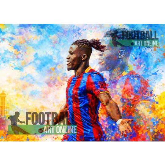 Crystal Palace Zaha Iconic Legend Digital Print | Premium Football Wall Art
