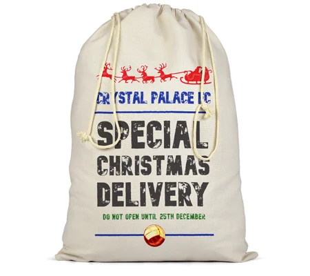 Crystal Palace Christmas Football Delivery Santa Sack