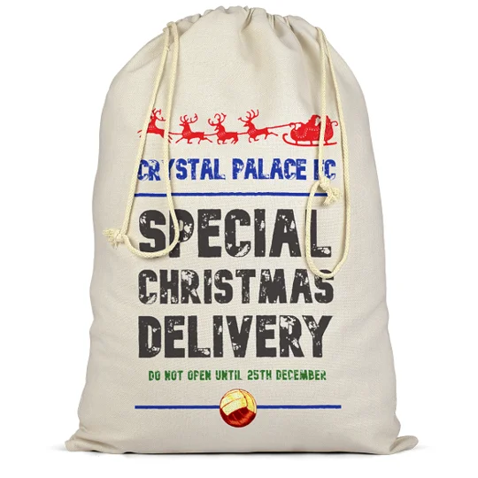 Crystal Palace Christmas Football Delivery Santa Sack