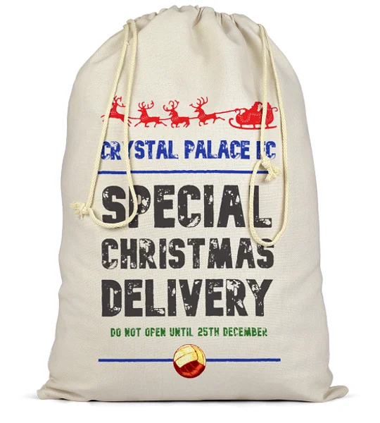 Crystal Palace Christmas Football Delivery Santa Sack