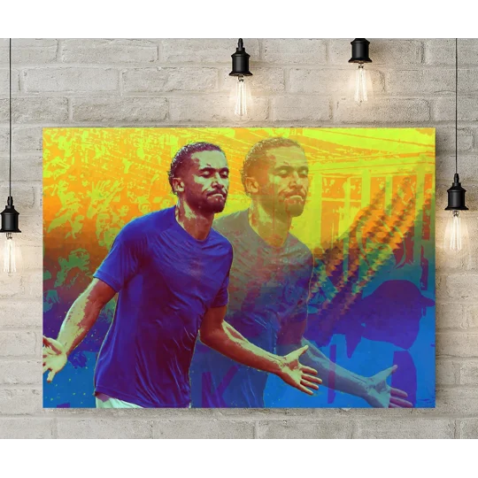 DCL | Everton-Inspired Football Pop Art-Style Canvas Wall Art