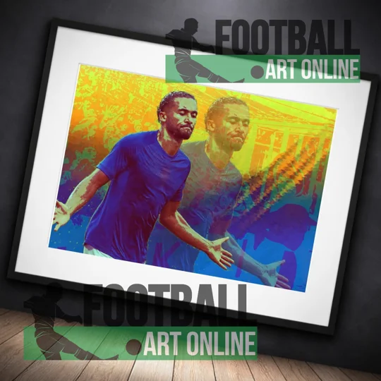 DCL | Everton-Inspired Football Pop Art-Style Framed Print