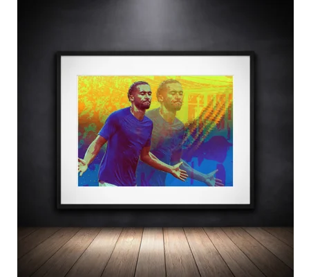 DCL | Everton-Inspired Football Pop Art-Style Framed Print