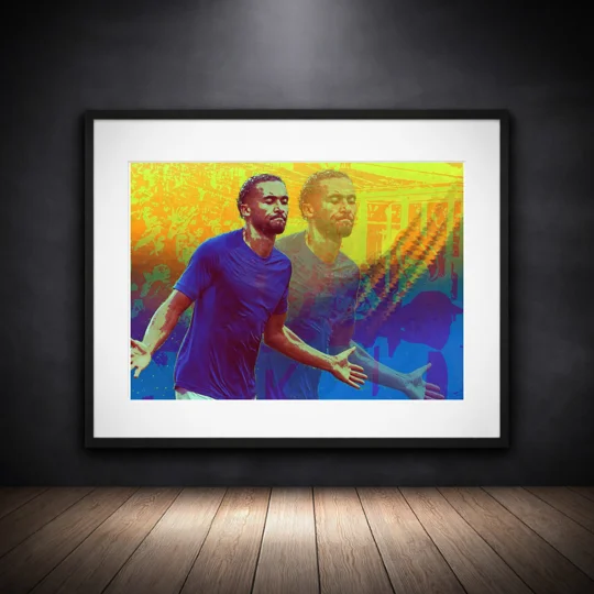 DCL | Everton-Inspired Football Pop Art-Style Framed Print