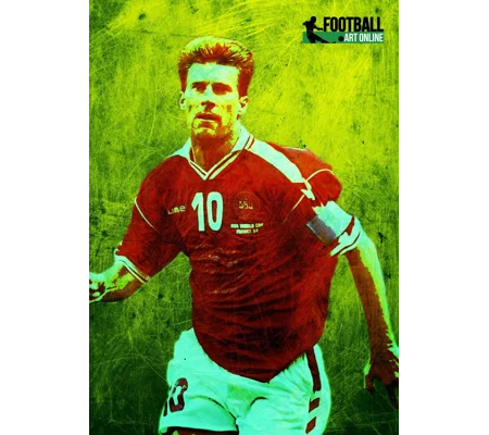 Denmark Michael Laudrup Iconic Legend Poster