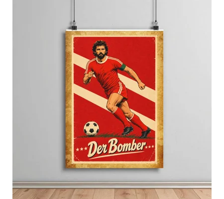 Der Bomber | Gerd Müller-Inspired Bayern Munich Tribute Poster