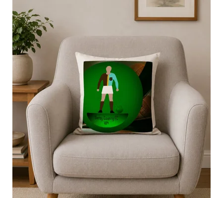 Derby 1884 Football Figure Art Cushion