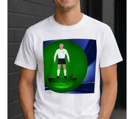 Derby 1972 Champions Football Figure Art T-Shirt