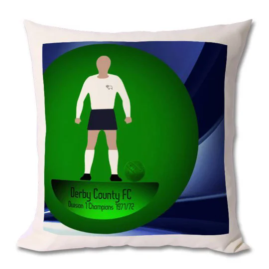 Derby 1972 Champions Football Figure Art Cushion