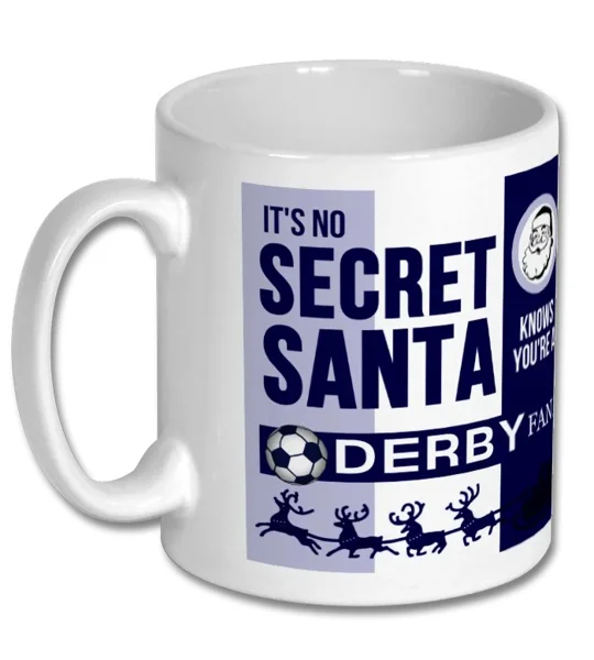 Derby Secret Santa Christmas Gift Mug