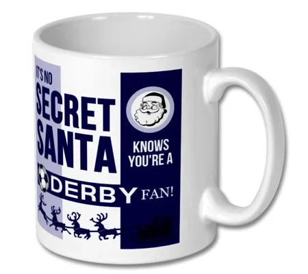 Derby Secret Santa Christmas Gift Mug