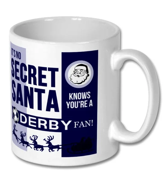 Derby Secret Santa Christmas Gift Mug