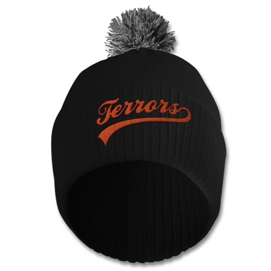 Dundee United-inspired Terrors retro bobble hat with embroidered detailing