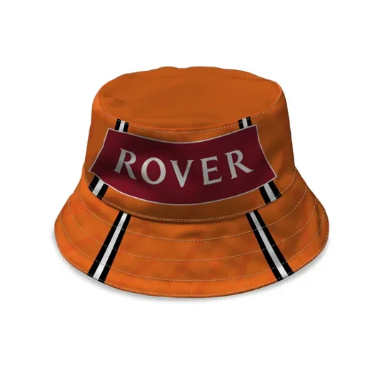 Retro Dundee United-inspired football bucket hat based on 1994 home style