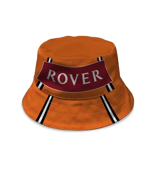 Retro Dundee United-inspired football bucket hat based on 1994 home style