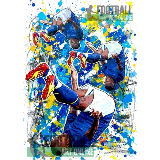 Earnie | Cardiff Legend-Inspired Abstract Tribute Poster