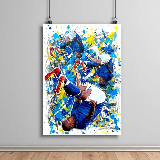 Earnie | Cardiff Legend-Inspired Abstract Tribute Poster