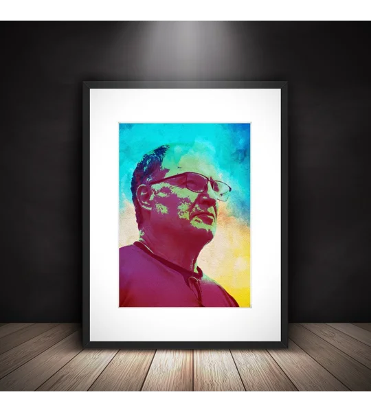 El Loco Bielsa Leeds-Inspired Art Tribute Framed Print